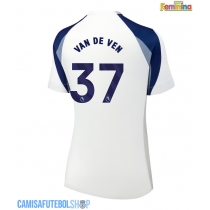 Camisa de time de futebol Tottenham Hotspur Micky van de Ven #37 Replicas 1º Equipamento Feminina 2025-26 Manga Curta